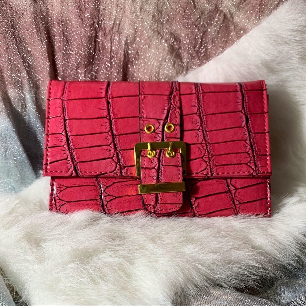 Faux Croc Wallet